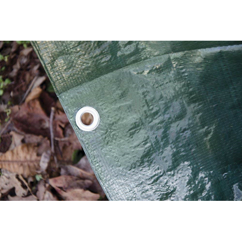 Telo telone VERDE occhiellato impermeabile in polietilene 90 GR/MQ 3X3 MT 3X3 metri - immagine 4