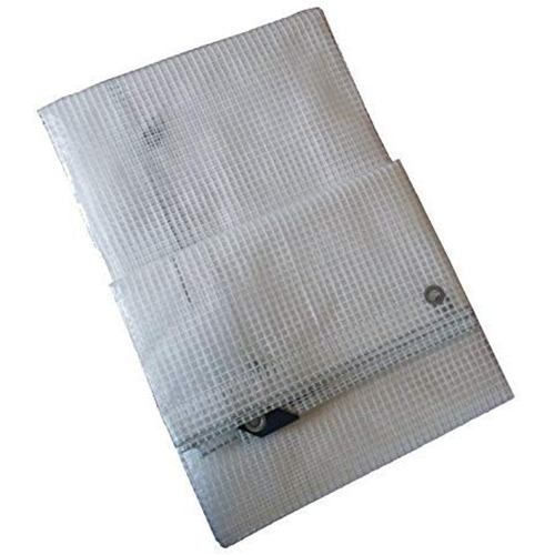 Telo telone RETINATO PVC trasparente occhiellato impermeabile 140 GR/MQ 1,9X3,5 MT 1,9X3,5 metri - immagine 2