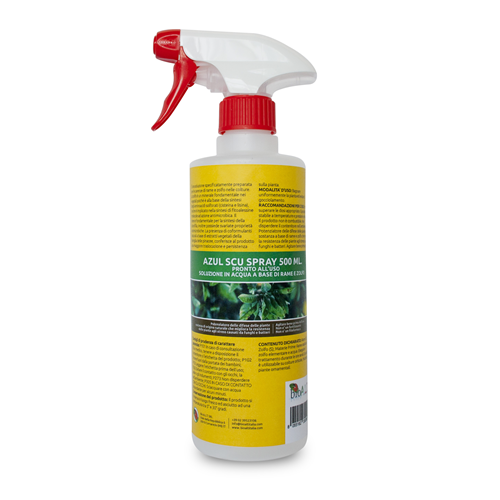 Bio ALT AZUL SCU Bioinduttore Rame Zolfo Pinacee Peronospora Oidio Marciumi 500 ML