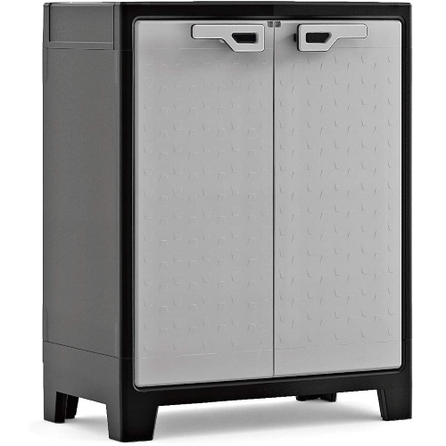 Keter Titan Basso XL Armadio Impermeabile, Cert. Ipx3 80 X 44 X 100 H Grigio
