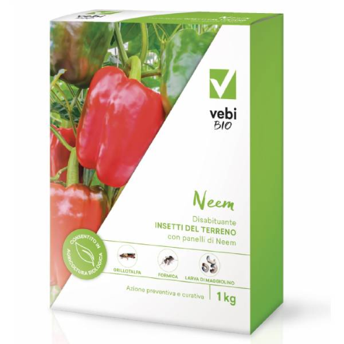 Vebi FLORTIS ECO Concime organico Neem contro Insetti del terreno 1 KG