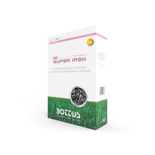 Bottos SUPER IRON 9-9-9 Concime fertilizzante prato RINVERDENTE da 2 KG