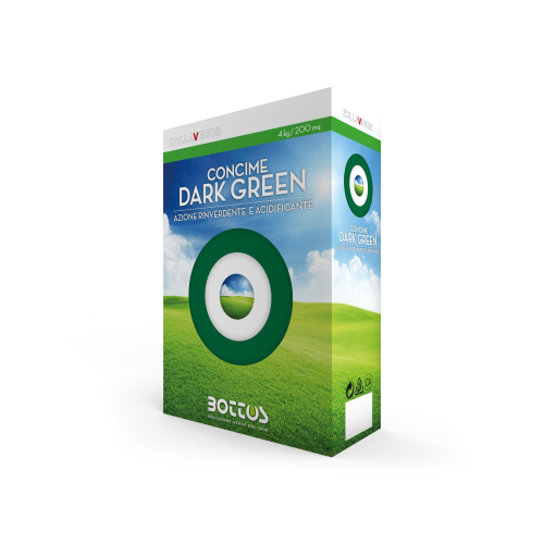 Bottos DARK GREEN 11-0-0 +3MgO+4,5Fe Concime prato RINVERDENTE ANTIMUSCHIO 4 KG