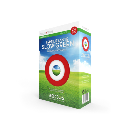 Bottos SLOW GREEN 22.5.10 Concime fertilizzante prato SPINTA VEGETATIVA 4 KG