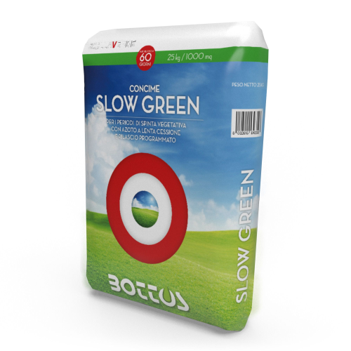 Bottos SLOW GREEN 22.5.10 Concime fertilizzante prato SPINTA VEGETATIVA 25 KG