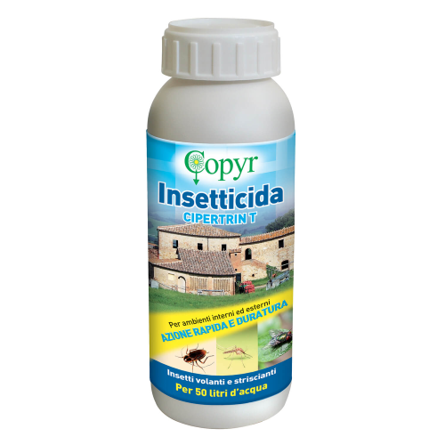 Copyr CIPERTRIN T Insetticida Cipermetrina Tetrametrina zanzare scarafaggi 500 ML