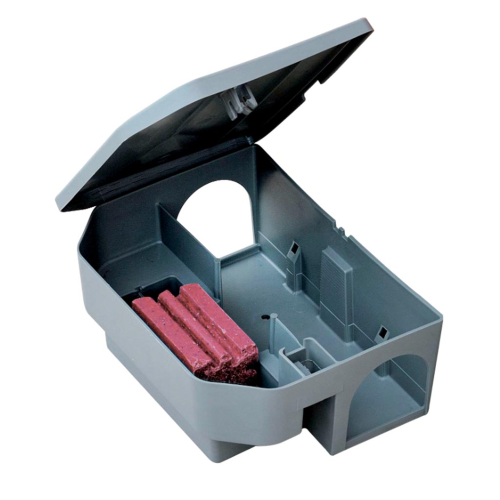 Vebi MURIN BOX RATTI Stazione avvelenamento esche topicida chiave Haccp 22,5x19x10 CM
