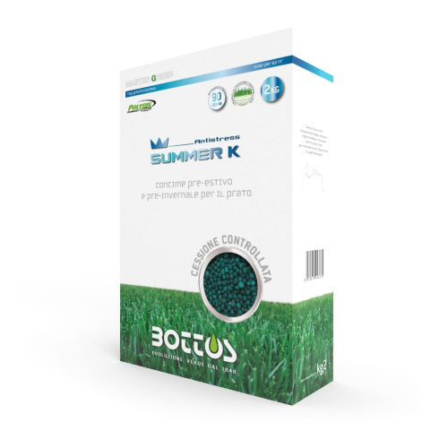 Bottos SUMMER K 10-0-30 Concime fertilizzante prato ANTISTRESS ESTIVO da 2 KG
