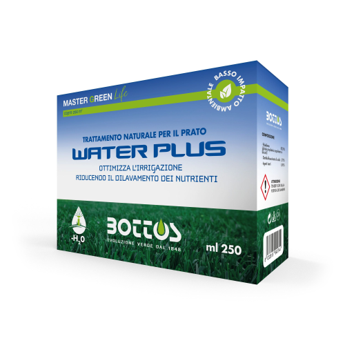 Bottos WATER PLUS Radicante tensioattivo per prato ottimizza irrigazione da 250 ML