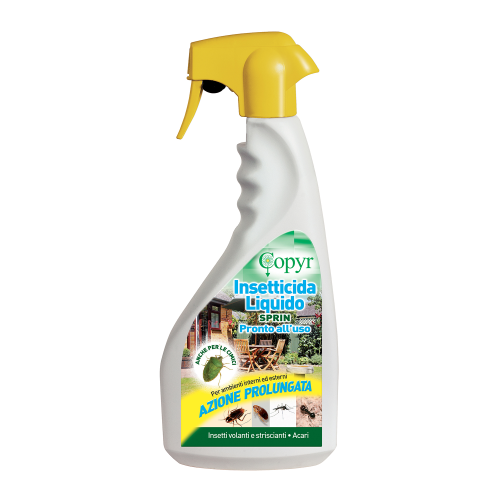 Copyr SPRIN Insetticida acaricida pronto uso cimici scarafaggi con amaricante 500 ML