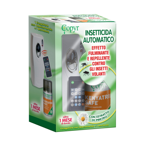 Copyr TWIN PACK Copyrmatic + Kenyatrin Safe + telecomando per ambienti domestici hotel