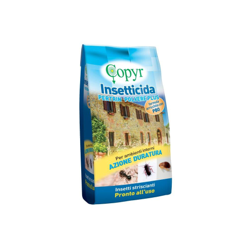 Copyr PERTRIN POLVERE PLUS Insetticida permetrina pronto uso pulci pidocchi 1 KG