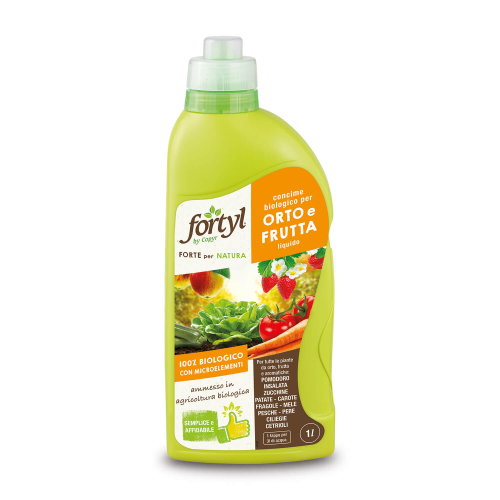 Copyr FORTYL CONCIME ORTO FRUTTA Concime biologico liquido microelementi etanolammina 1 LT