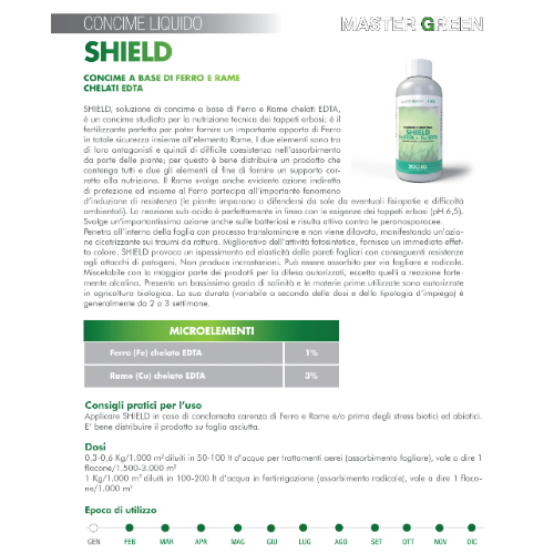 Bottos SHIELD Fe+Cu Concime a base di Ferro e Rame Chelati 1 KG - immagine 2