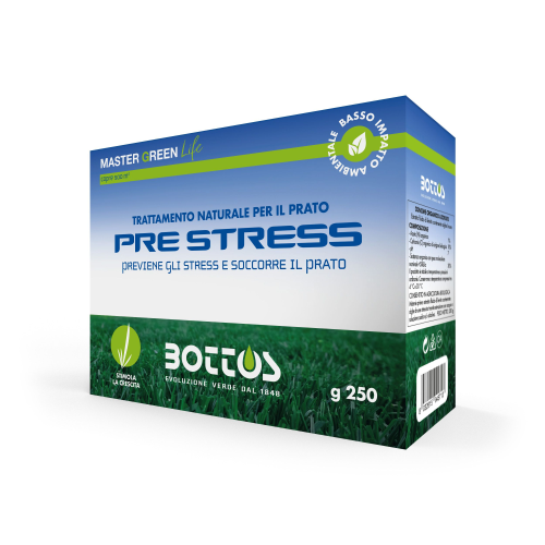Bottos PRE STRESS Concime organico azotato BIO prato tappeto erboso 250 GR