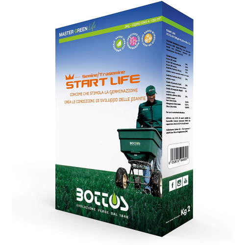 Bottos START LIFE 10-15-10 Concime prato NUOVE SEMINE TRASEMINE da 2 KG