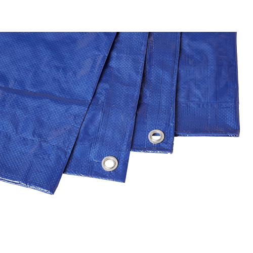 Telo telone BLU PVC Occhiellato impermeabile polietilene 90 GR/MQ 5X6 MT 5X6 metri - immagine 2