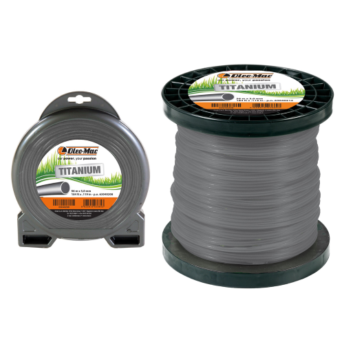 Oleomac TITANIUM filo tondo decespugliatore 3,0 mm, Lunghezza 56 m TITANIUM filo tondo 3,0 mm X 56 m