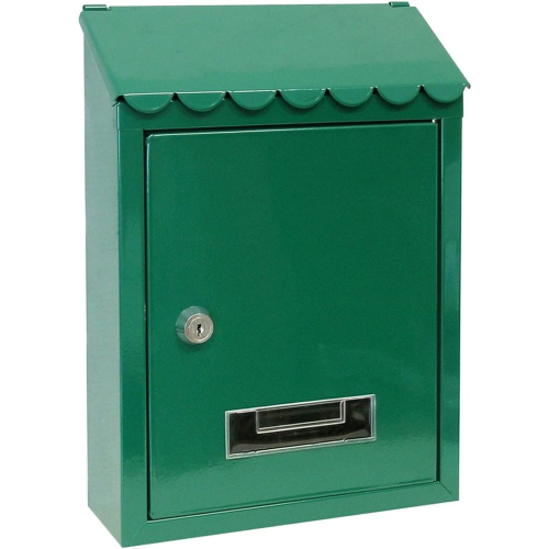 Utilia CAPRI Cassetta postale esterno con tettuccio cm 21x6X30 H VERDE