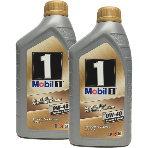2 X Mobil 1 FS 0W40 Olio motore diesel e benzina 1 LT