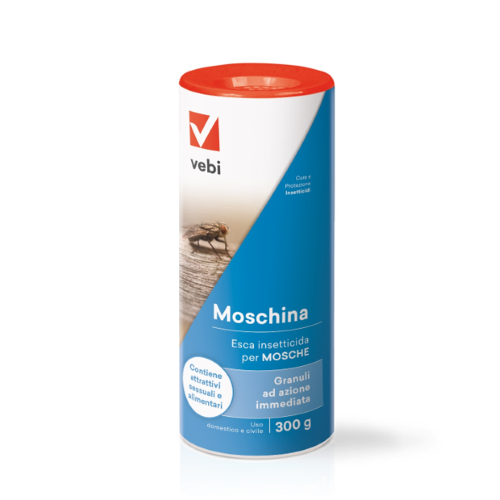 Vebi MOSCHINA Esca insetticida mosche granuli azione rapida con attrattivi 300 GR - immagine 2