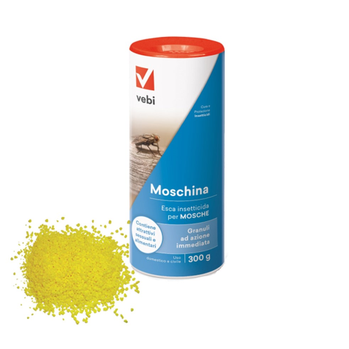 Vebi MOSCHINA Esca insetticida mosche granuli azione rapida con attrattivi 300 GR