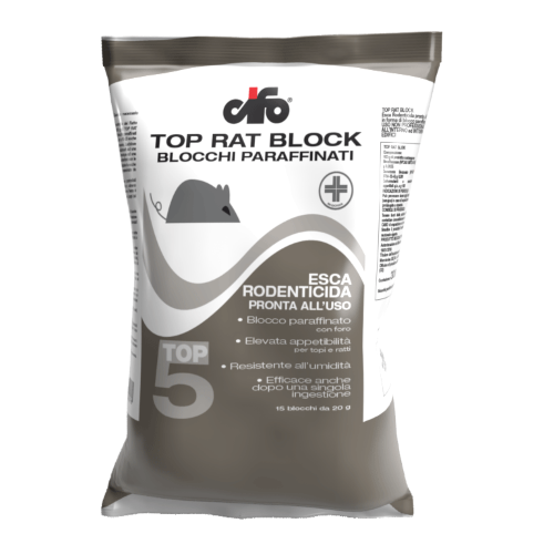 Cifo TOP RAT 5 BLOCK topicida rodenticida ratticida 300 gr