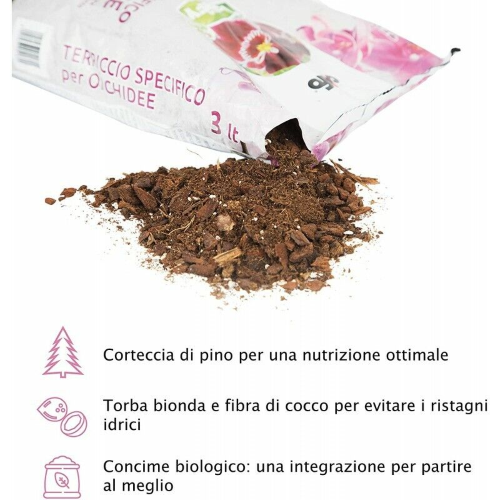 Cifo TORFY ORCHIDEE Terra terriccio substrato 3 LT - immagine 5