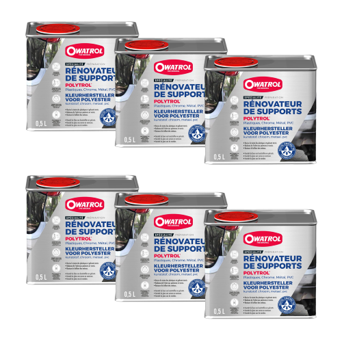 6 X Owatrol POLYTROL Rigenera aspetto plastica marmo vernici 500 ML