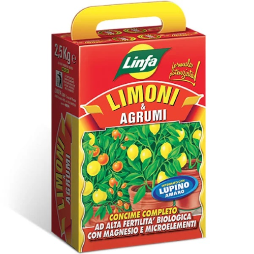 Linfa LIMONI E AGRUMI Concime organo minerale con lupini 2,5 KG