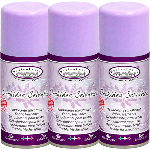 3 X HygienFresh DEOSPRAY Deodorante Salva Tessuti e Ambiente ORCHIDEA SELVATICA 150 ML