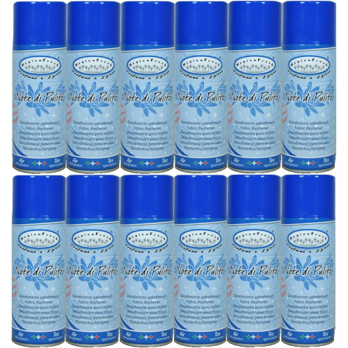 12 X HygienFresh DEOSPRAY Deodorante Salva Tessuti e Ambiente NOTE DI PULITO 400 ML
