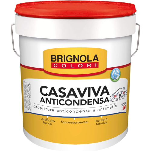 Brignola CASAVIVA ANTICONDENSA Idropittura bianca antimuffai ambienti umidi 14 LT 14 LITRI