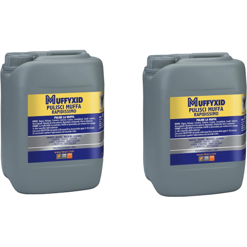 2 X Faren MUFFYXID MUFFYCID Antimuffa interni esterni contro alghe muschi licheni 5 LT