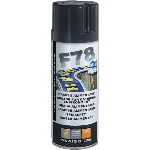 Faren F78 Grasso Spray Atossico Anticorrosivo macchine impianti uso alimentare 400 ML