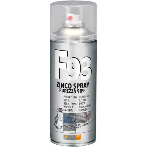 Faren F93 Zinco Spray zincante a freddo 98% purezza 400 ML