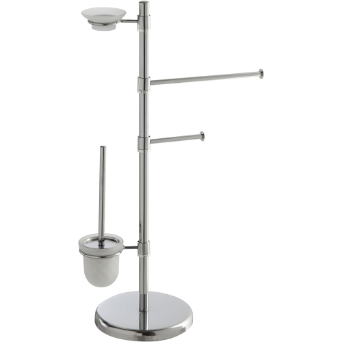 Feridras 154025-B Piantana Portatutto Acciaio vetro cromo 14x28x83 cm