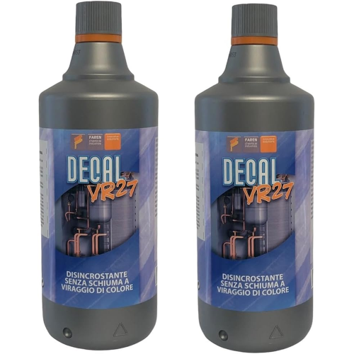2 X Faren DECAL VR27 Acido Viraggio Disincrostante caldaie 1 LT