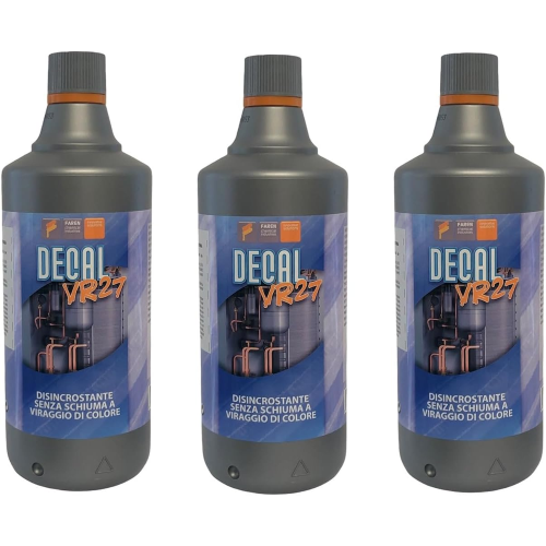3 X Faren DECAL VR27 Acido Viraggio Disincrostante caldaie 1 LT
