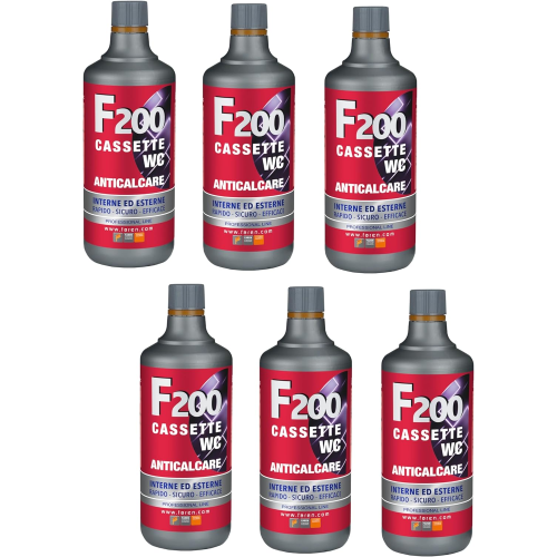 12 X Faren F200 Trattamento Anticalcare Disincrostante cassette WC 1 LT