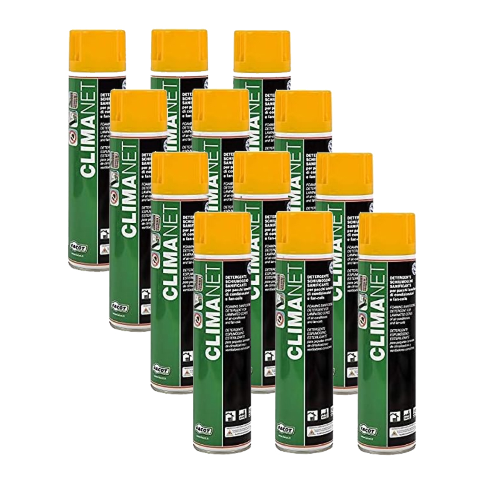 12 X Facot CLIMANET SPRAY Detergente igienizzante antibatterico antimuffa condizionatori 600 ML