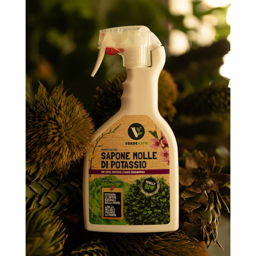 VerdeVivo SAPONE MOLLE DI POTASSIO Rimedio biologico Afidi Cocciniglia spray 750 ml - immagine 2
