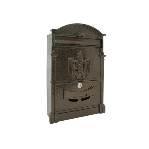 Utilia Cassetta Postale Serratura a cilindro mm. 255x88x405 h Artistica - BRONZO