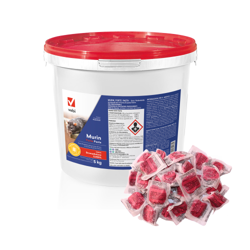 Vebi MURIN FORTE PASTA ESCA veleno pronto uso topi ratti da 5 KG