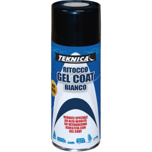 Teknica RITOCCO GEL COAT Vernice vetroresina ambienti marini spray 400 ML BIANCO
