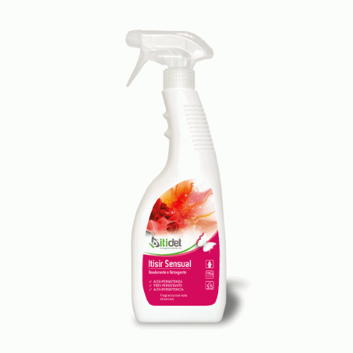 Itidet ITISIR SENSUAL Deodorante detergente mobili superfici antistatico alta persistenza 750 ML SENSUAL