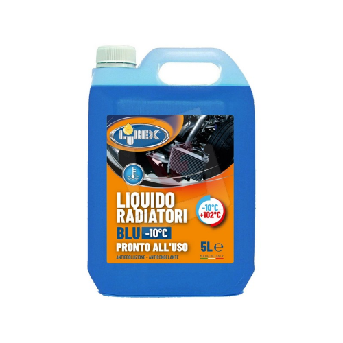 Lubex LIQUIDO RADIATORI BLU Antigelo anticorrosivo antiebollizione -10o pronto uso 5 LT