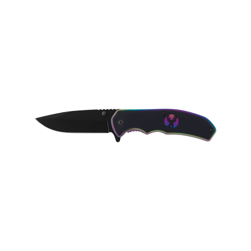 Ausonia 26594 Coltello tascabile lama acciaio inox manico decorato cervo 19,5 CM