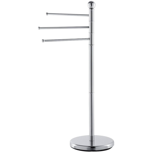 Feridras 154001-B Piantana Asciugamani con 3 Bracci cm 22x93 h Cromato
