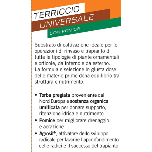 Compo NATURASOL UNIVERSALE Terra Terriccio substarto con Pomice 20 LT - immagine 4